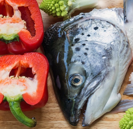 BỘ ĐẦU CÁ HỒI ( ĐẦU, LƯỜN, VÂY, XƯƠNG SỐNG )